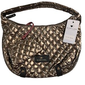 HeartLove💛 Quilted Hobo Bag in Bronze